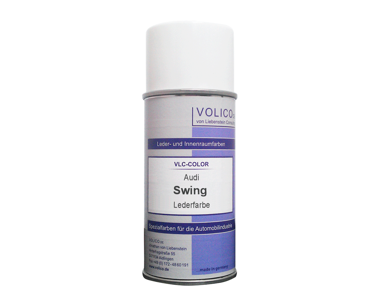 VLC-COLOR Colori per la pelle e per l’abitacolo (150 ml) Audi Grigio volante (Swing)