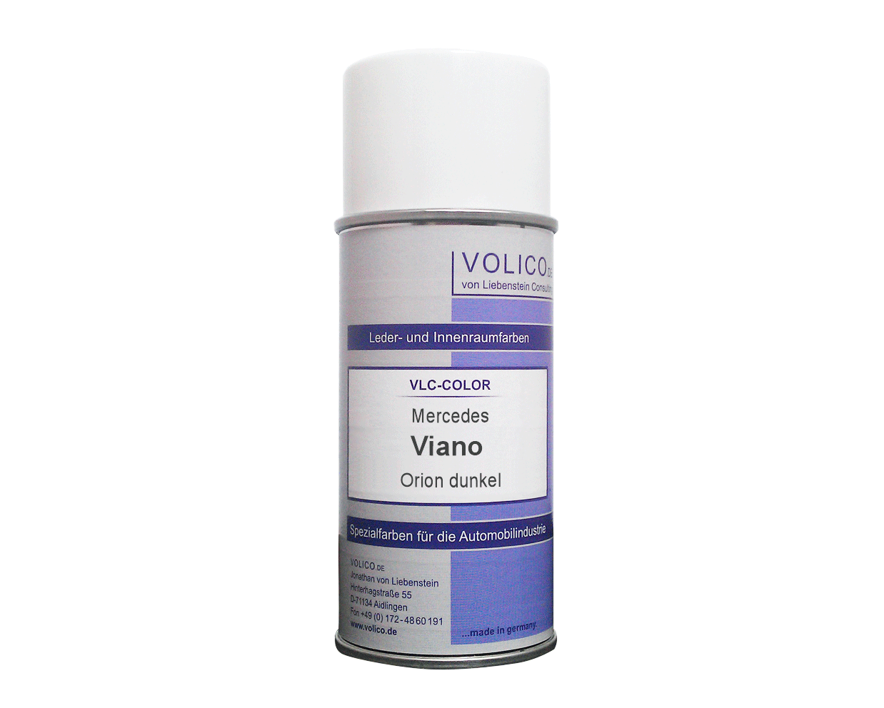 VLC-COLOR Leder- & Innenraumfarbe (150 ml) Mercedes Viano Oriongrau dunkel (Innenverkleidung)
